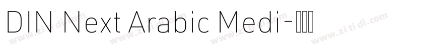 DIN Next Arabic Medi字体转换